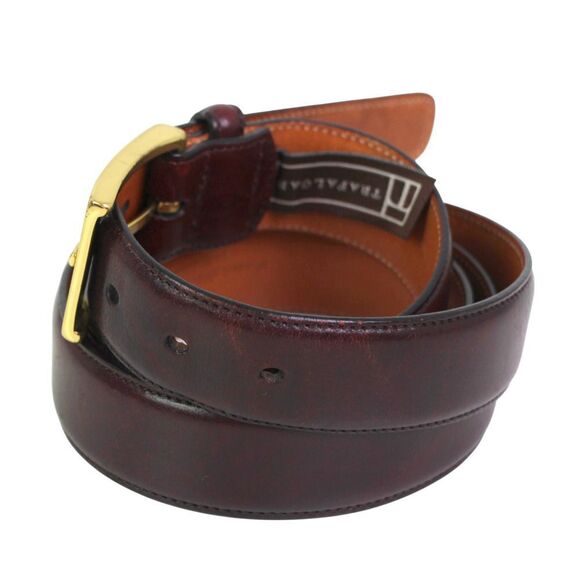 Trafalgar BROWN GENUINE LEATHER 1 1/8"Wd CASUAL DRESS MEN'S BELT Sz 42/105 (X11 - Picture 3 of 15